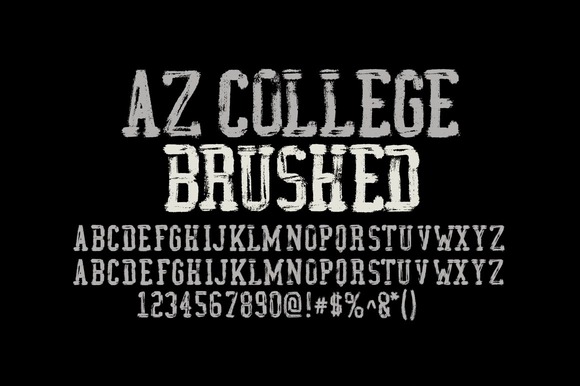 AZ College Brushed: A Serif Font for Bold Brand Campaigns