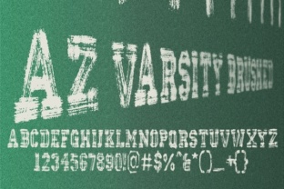 AZ Varsity Brushed Font for Branding That Feels Familiar and Fresh