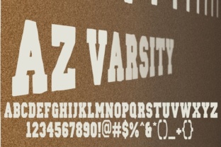 AZ Varsity Font for Editorial Design