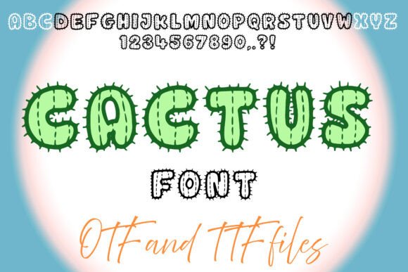 Bring Desert Flair to Your Campaign with Cactus Cartoon Font