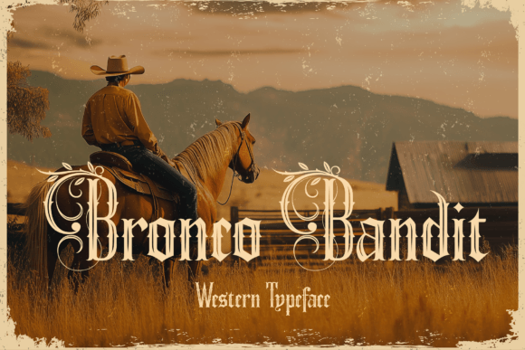 Bronco Bandit: A Wild West Typeface for Handmade Creations