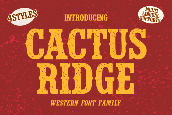 Cactus Ridge Font for Editorial Design