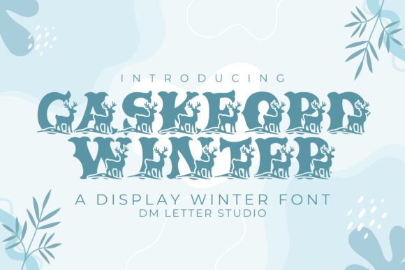 Caskford Winter Font for Seasonal Editorial Design