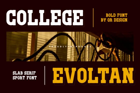 College Evoltan Slab Serif Font for Modern Web Design