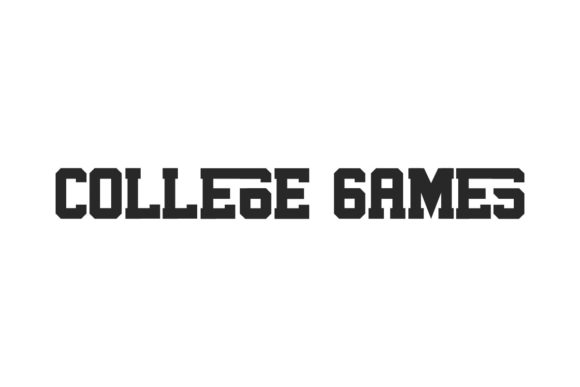 College Games Font for Editorial Design