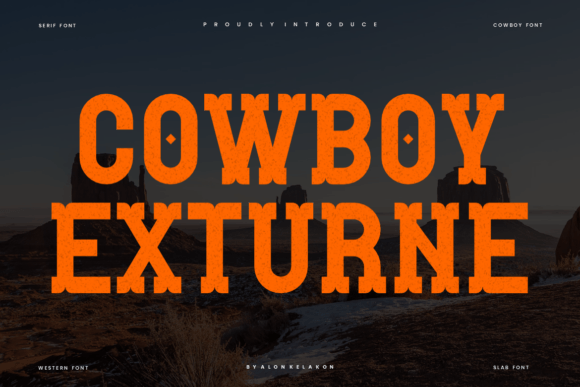 Cowboy Exturne Font for Branding and Design