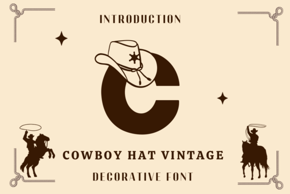 Cowboy Hat Vintage Font for Bold Visuals