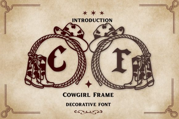 Cowgirl Frame: A Western-Style Display Font for Bold Web Design