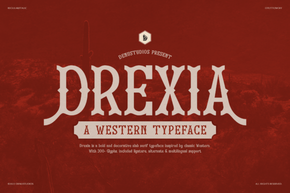 Drexia: A Bold Slab Serif Font for Polished Branding