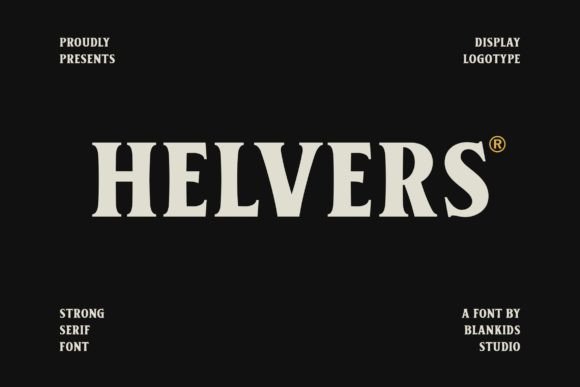 Helvers Serif Font for Handmade Creations