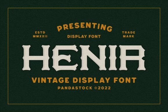 Henir: A Rugged Font for Authentic Branding
