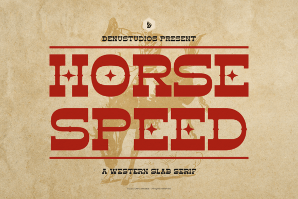 Horse Speed: A Bold Font for Vintage Americana Branding