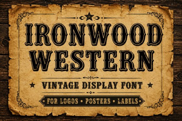 Ironwood Western: A Serif Font for Bold Campaigns