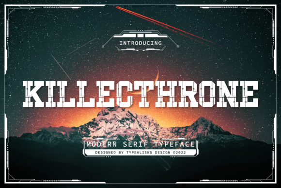 Killecthrone: A Bold Display Font for Branding Projects