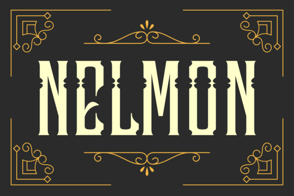 Nelmon: A Bold Blackletter Font for Digital Branding