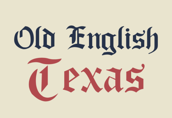 Old English Texas Font for Bold Branding