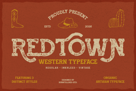 Redtown: A Bold Slab Serif Font for Digital Marketers