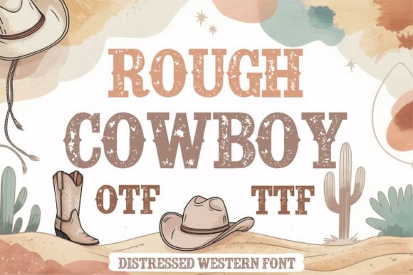 Rough Cowboy Font for Bold Campaign Design
