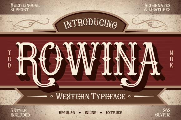Rowina: A Western Serif Font for Bold Web Design