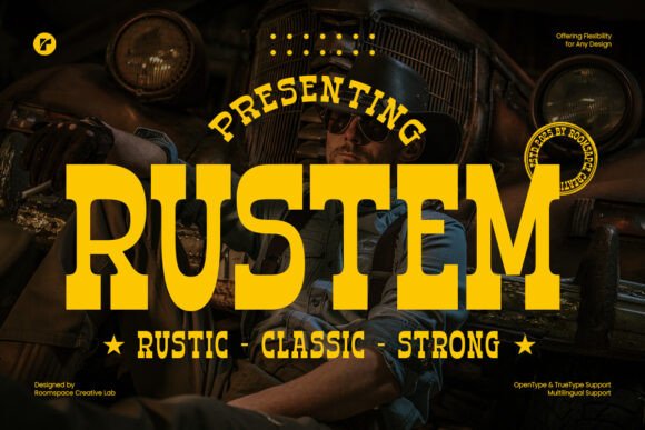 Rustem Font for Editorial Design