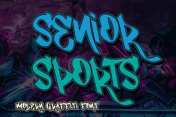 Senior Sports: A Bold Display Font for Dynamic Campaigns