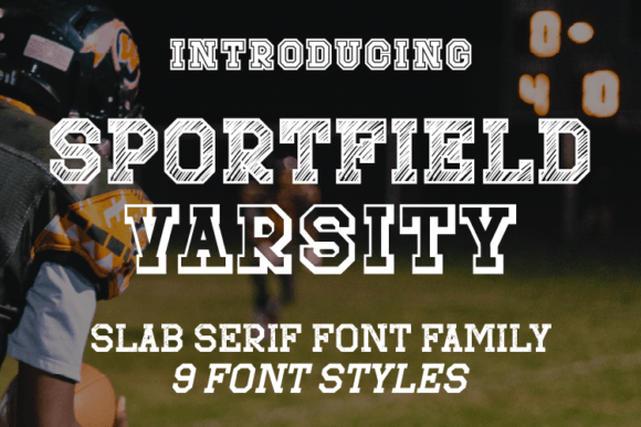 Sportfield Varsity Font for Bold Web Designs