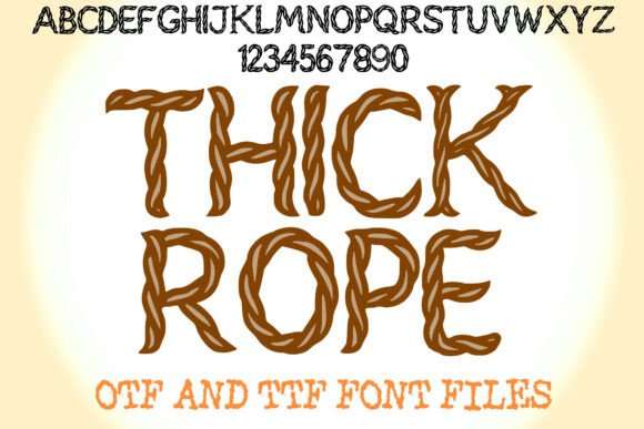 Thick Rope Font for Bold Visual Impact