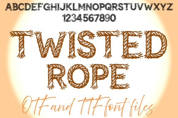 Twisted Rope Font for Web Design Projects