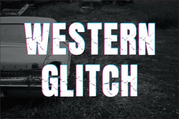 Western Glitch: A Playful Font for Digital Creativity