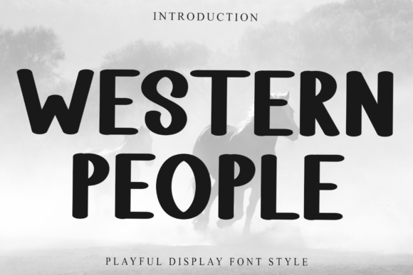 Western People Font for Web Design